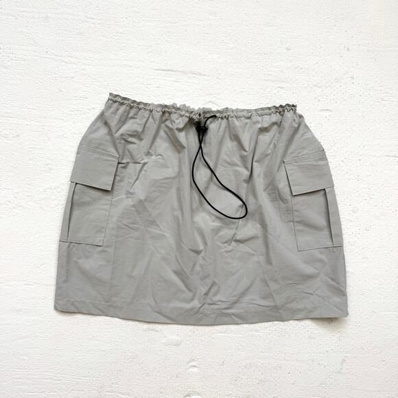 Pretty Garbage Gray Cargo Mini Skirt Size Small Adjustable Waist - Picture 1 of 6